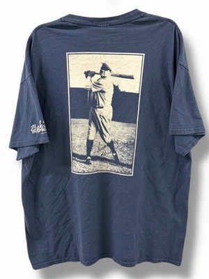 Camiseta De Colección Años 2000 Y2K New York Yankees Babe Ruth Never Give Up MLB Para Hombre XL Foto 1 de 4