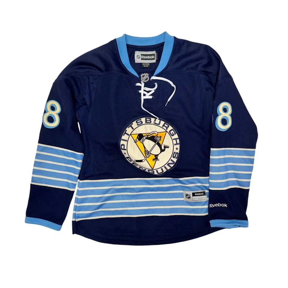 Camiseta clásica de invierno para mujer Kris Letang #58 Pittsburgh Penguins 2011 NHL M Foto 1 de 4