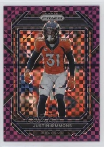 Panini Prizm Purple Power Prizm 2022/49 Justin Simmons #91 - Imagen 1 de 4