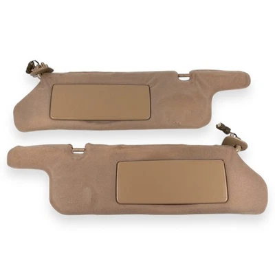 Par de parasoles laterales para conductor y pasajero Toyota Avalon 1995-1999 marrón claro tostado Foto 1 de 4