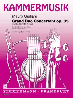 Grosse Sonate Op.85 Mauro Giuliani Book [Softcover] Violin/Flute/Guitar Musikver - Image 1 of 3