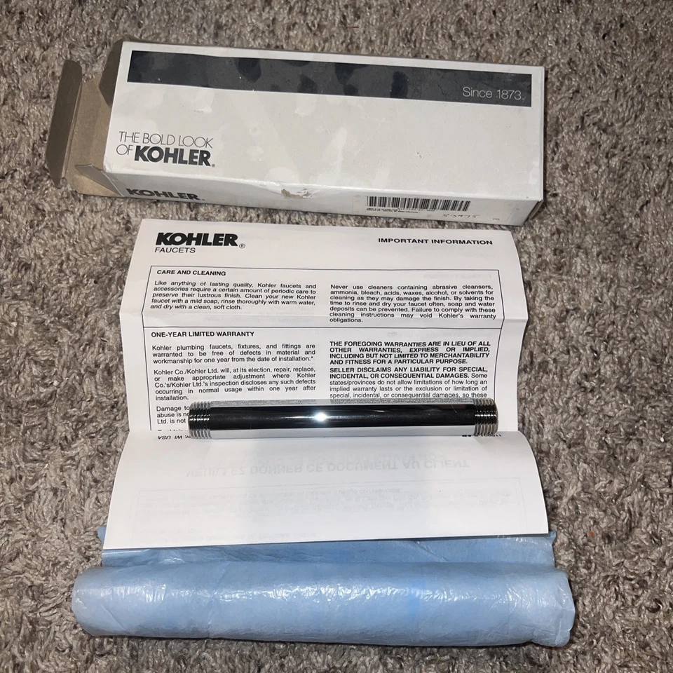 Kohler K-7394-CP - 6 3/8" Brazos de Ducha Accesorios de Ducha en Cromo -- Sin Brida Foto 1 de 1