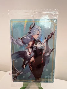 Genshin Impact - Shenhe / Shinkaku - Bandai Wafer Card - Japanese Holo Unopened - Picture 1 of 2