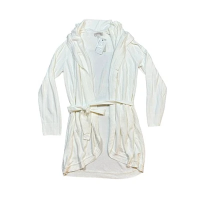 Barefoot Dreams Cozychic Ultra Lite Knit Cream Wrap Sweater with Tie Medium NWT - Image 1 of 4