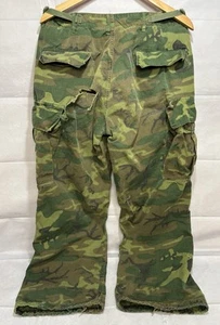 ISSUES Trousers Mans Pants Tropical Combat Poplin Pocket Vintage Vietnam Army US - Picture 1 of 13