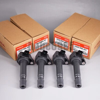 4 PIEZAS BOBINA DE ENCENDIDO OEM UF582 para Honda Civic 2006-2011 1,8 L 30520-RNA-A01 NUEVO Foto 1 de 4
