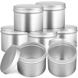 20 Pcs Portable Premium Aluminum Small Tin Containers Lids Metal Tins Lids - Picture 1 of 11