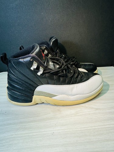 Taglia 10 Jordan 12 uscita playoff retrò 2012 nero bianco (non solette)
