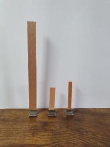 25 Wooden Crackling Candle Wicks + Metal Bases | Natural Redwood | Mixed.