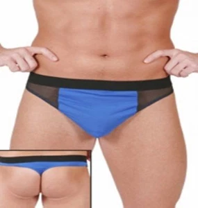 NWT Mens Mesh Thong Underwear L or XL in Red, Black or White - Picture 1 of 4
