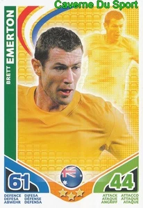 BRETT EMERTON # AUSTRALIA CARD MATCH ATTAX STARS MONDIALES TOPPS 2010 - Picture 1 of 2