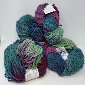 4 Rare INTERLACEMENTS Mikado Super Bulky Hand Dyed Bright Multi Color 600yds! - Picture 1 of 12