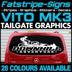to fit MERCEDES VITO MOUNTAIN BIKE CAMPING RACE CAMPER VAN STICKERS GRAPHICS - Picture 1 of 2