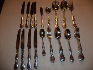 SPODE BLUE ROOM 34 PIECES 18/10 FLATWARE - Picture 1 of 4