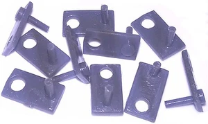 10 Johnny Lightning Tuff Ones TJet Grey Guide Pins auto world ThunderJet Ultra G - Picture 1 of 1