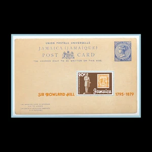 Jamaica, Sc #458a, MNH, 1979, S/S, Stamps on Stamps, Rowland Hill, HDAR6-9 - Picture 1 of 1