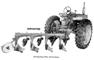 IH International Harvester 411 2 puntos enganche rápido arado manual del propietario 560 - Imagen 1 de 17
