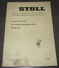 Eratzteilliste Stoll Rüben Erntemaschinen BRS 2 Ersatzteilkatalog Ausgabe 1957 