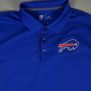 Camisa Polo Nike Buffalo Bills Para Hombre Talla XL Azul Onfield NFL Manga Corta - Imagen 1 de 7