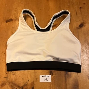 Ladies M (8-10) Avia White Racerback Bra #1289 - Picture 1 of 4