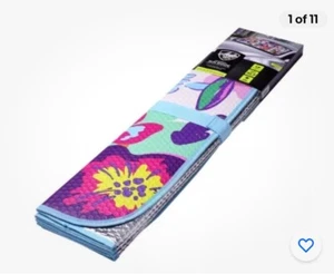 Auto Drive ~ Sun Shade ~ FLORAL ~ Universal Fit ~ 28.5 x 63 ~ Folding Accordion - Picture 1 of 4