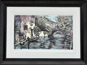 Mary Ann Lis "Waterway" Signed Limited Edition Venice Italy Art Lithograph New! - Picture 1 of 5