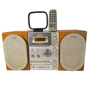 Sony CMT-CP101 Micro Hi-Fi System w/ Remote - CD Tape AM FM Radio AUX - Working - Picture 1 of 15