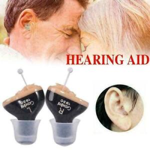 CIC Mini Hearing Aids L/R Small Invisible Sound Amplifier Voice Enhancer&Battery