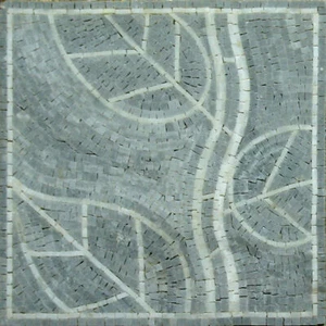 Soft Leaf Grey White Garden Terrace Home Decor Marble Mosaic - Picture 1 of 1