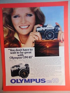 OLYMPUS OM-10 Kamera Foto Druck Anzeige 1982 - Bild 1 von 1