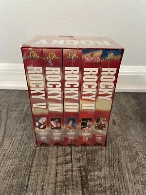 Rocky 1-5 20th Anniversary VHS Set Stallone 2001 New Sealed - Image 1 of 4