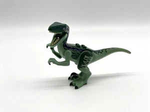 Lego Jurassic World (Azul) Raptor 3" Verde Velociraptor Dinosaurio 75917 - Imagen 1 de 5