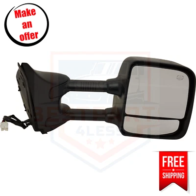 Espejo retrovisor eléctrico Kool Vue NS76CR lado derecho cromado para Nissan Titan 2006-2015 Foto 1 de 4