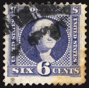 #115 6c Ultramarine 1869 Used CV $250+ - Picture 1 of 1