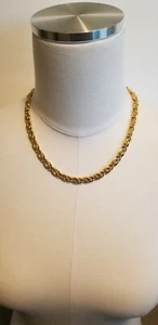 Signed Erwin & Pearl Byzantine Gold Tone Choker Necklace - Picture 1 of 5