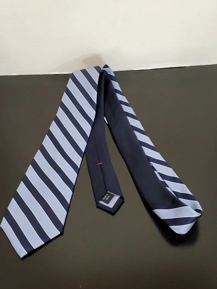 Tommy Hiliger Blue Striped Tie - Image 1 of 4