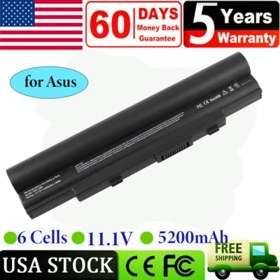 Battery for Asus U20A U50F U80E U81 U89V A31-U20 A31-U80 A32-U20 A32-U50 A33-U50 - Image 1 of 4