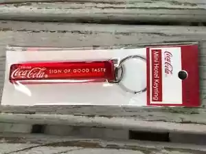 Coca Cola mini stick acrylic hotel key chain ring keychain holder - Picture 1 of 1