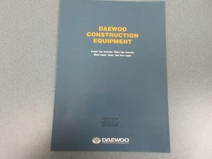 Daewoo Construction Equipment Full Line Color Brochure 6 Pages - Picture 1 of 2