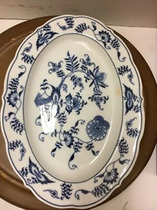Blue Danube Serving Oval Platter – 12” Ribbon Label A181 - Picture 1 of 4
