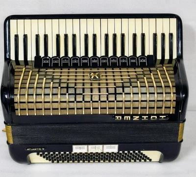 HOHNER ATLANTIC III  120 BASS  Piano Accordion Akkordeon  Very Good - Image 1 of 4