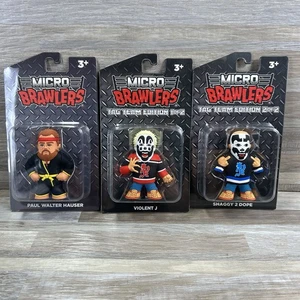 Pro Wrestling Crate ICP Violent J & Shaggy 2 Dope Micro Brawler Figure PWH Nuovo - Foto 1 di 8