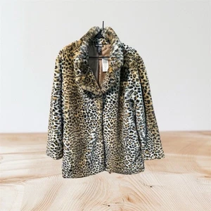 New Faux Leopard Print Coat Hot Topic Size XL - Picture 1 of 3