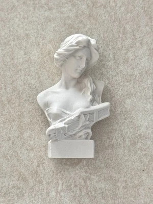 Busto de Calíope con lira Musa con lira estatua resina escultura estatua Foto 1 de 3