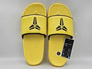 Nike Kobe Offcourt Slides Sandals Lightening Yellow Black Mens Size 9 IF2870-700 - Picture 1 of 7