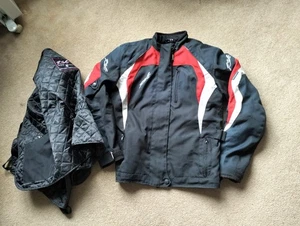 RST Ladies Textile Motorcycle Jacket XL UK 16 42" Large armour removable liner - Picture 1 of 12