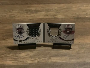 2012 Exquisite Rookie Bookmarks Dual Jersey Auto Kendall Wright Alshon Jeffery - Picture 1 of 3