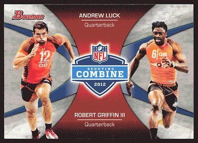 2012 Bowman #CC-LG Andrew Luck / Robert Griffin III Combine Competition - Image 1 of 2