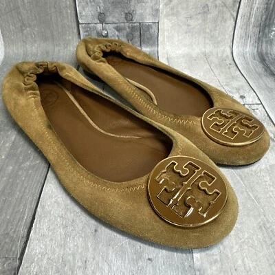 PISOS REVA GAMUZA MARRÓN TORY BURCH TALLA 6 M Foto 1 de 4