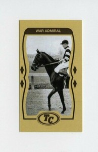 #TN09176 WAR ADMIRAL Anti Tobacco Horse Racing Card